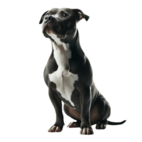 AI generated Elegant American Pit Bull Terrier Enjoying Quality Time Outdoors png