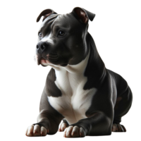 AI generated Elegant American Pit Bull Terrier Enjoying Quality Time Outdoors png