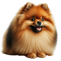 AI generated Enchanting Miniature German Spitz Posing in Sunlight png