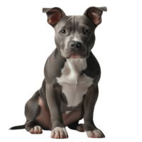 AI generated Elegant American Pit Bull Terrier Enjoying Quality Time Outdoors png