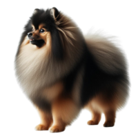 AI generated Enchanting Miniature German Spitz Posing in Sunlight png