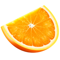 ai generiert 3d Orange Scheibe Bild png