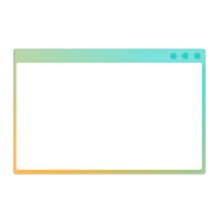 Colorful computer windows gradation png