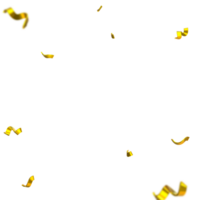 3d golden confetti pop png