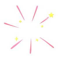 3d cute pink confetti pop png