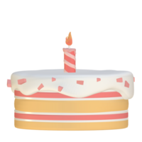 3d süß Geburtstag Kuchen png