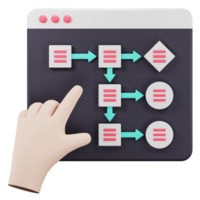 Algorithmus 3d Symbol Illustration png