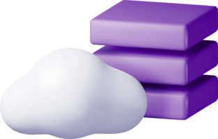 3d nuage serveur ordinateur png