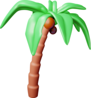 3d palma tropico pianta giungla albero png
