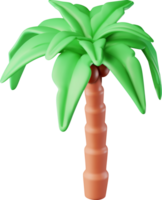3d palma trópico planta selva árbol png