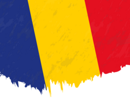 estilo grunge bandeira do roménia. png