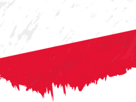 Grunge-style flag of Poland. png