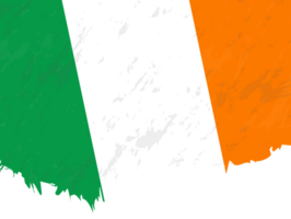 style grunge drapeau de Irlande. png