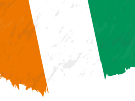 Grunge-style flag of Ivory Coast. png