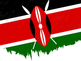 estilo grunge bandeira do Quênia. png