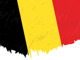 Grunge-style flag of Belgium. png