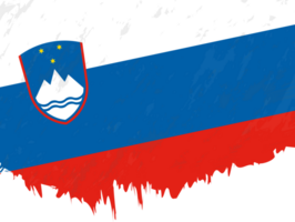 Grunge-style flag of Slovenia. png