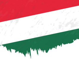 Grunge-style flag of Hungary. png