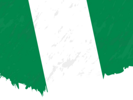 grunge-stijl vlag van nigeria. png