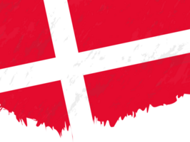 Grunge-style flag of Denmark. png