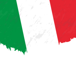 Grunge-style flag of Italy. png