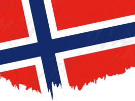 style grunge drapeau de Norvège. png