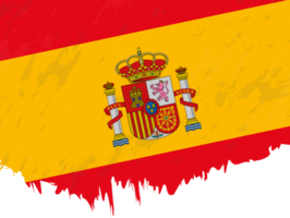 estilo grunge bandera de España. png