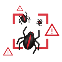 Web Bug Scanning and Alert 3D Icon png