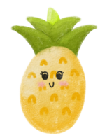 Cartoon fruit pineapple png