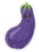 söt vegetabiliska äggplanta png