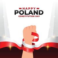 Poland Constitution day design illustration collection vector