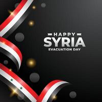 Syria Evacuation day design illustration collection vector