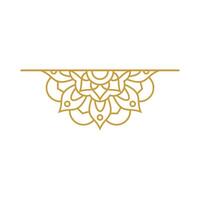 Mandala Wedding Ornament Gold Vector Design