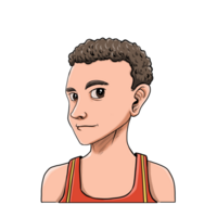 jovem basquetebol jogador clipart png