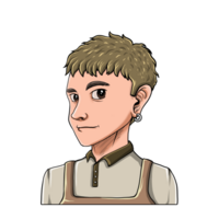 Cool Young Barista Clipart png