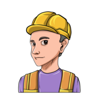 construção cara trabalhador clipart png