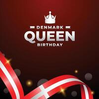 Denmark Queen Birthday design illustration collection vector