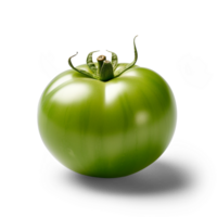 ai generado Fresco verde tomate aislado en transparente antecedentes png