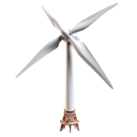 ai generiert Windmühle isoliert auf transparent Hintergrund png