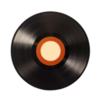 AI generated Vinyl records isolated on transparent background png