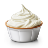 AI generated Greek yogurt isolated on transparent background png