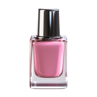AI generated Pink nail polish isolated on transparent background png