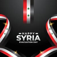 Syria Evacuation day design illustration collection vector
