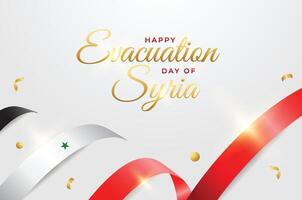 Syria Evacuation day design illustration collection vector