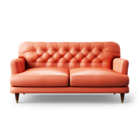 AI generated Modern sofa isolated on transparent background png