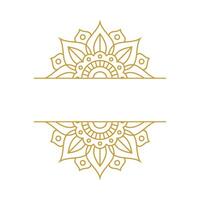 Mandala Wedding Ornament Gold Vector Design