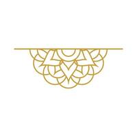 Mandala Wedding Ornament Gold Vector Design