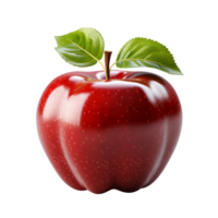 ai généré rouge Pomme isolé sur transparent Contexte png