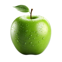 ai generiert Grün Apfel isoliert auf transparent Hintergrund png
