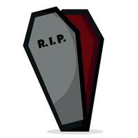 coffin for funeral icon. Death and funerals vector illustration.